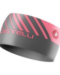 CASTELLI Kolesarski trak za lase - ARRIVO 3 THERMO - rožnata/siva
