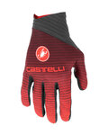 CASTELLI Kolesarske  rokavice z dolgimi prsti - CW 6.1 CROSS - rdeča