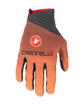 CASTELLI Kolesarske  rokavice z dolgimi prsti - CW 6.1 CROSS - oranžna
