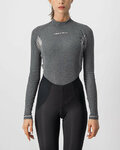 CASTELLI Kolesarska  majica z dolgimi rokavi - FLANDERS 2 WARM LADY - siva