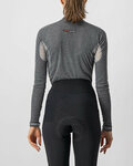 CASTELLI Kolesarska  majica z dolgimi rokavi - FLANDERS 2 WARM LADY - siva