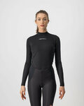 CASTELLI Kolesarska  majica z dolgimi rokavi - FLANDERS 2 WARM LADY - črna