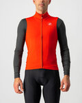 CASTELLI Kolesarski brezrokavnik - PRO THERMAL MID - rdeča