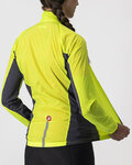 CASTELLI Kolesarska  vetru odporna jakna - SQUADRA STRECH LADY - rumena