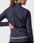 CASTELLI Kolesarska  podaljšana jakna - GO LADY WINTER - modra