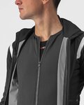 CASTELLI Kolesarska  podaljšana jakna - ALPHA RoS 2 - antracit