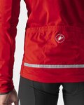 CASTELLI Kolesarska  podaljšana jakna - GO WINTER - rdeča