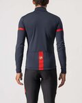 CASTELLI Kolesarski dres z dolgimi rokavi zimski - FONDO 2 WINTER - modra