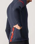 CASTELLI Kolesarski dres z dolgimi rokavi zimski - FONDO 2 WINTER - modra