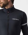 CASTELLI Kolesarski dres z dolgimi rokavi zimski - FONDO 2 WINTER - antracit