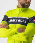 CASTELLI Kolesarski dres z dolgimi rokavi zimski - PASSISTA - rumena