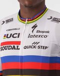 CASTELLI Kolesarski dres s kratkimi rokavi - SOUDAL QUICK-STEP 23 - bela