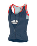 CASTELLI Kolesarski dres brez rokavov - SOLARE LADY - modra/svetlo modra