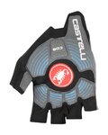CASTELLI Kolesarske rokavice s kratkimi prsti - ROSSO CORSA ESPRESSO - siva/črna