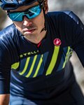 CASTELLI Kolesarski dres s kratkimi rokavi - HORS CATEGORIE - modra