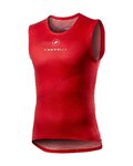 CASTELLI Kolesarska  majica brez rokavov - PRO MESH - rdeča
