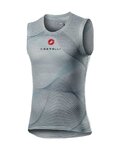 CASTELLI Kolesarska  majica brez rokavov - PRO MESH - siva