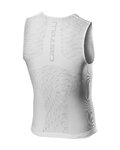 CASTELLI Kolesarska  majica brez rokavov - CORE SEAMLESS - bela