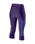 CASTELLI Kolesarske 3/4 hlače brez naramnic - VELOCISSIMA 2 LADY - vijolična