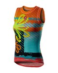 CASTELLI Kolesarska  majica brez rokavov - PRO MESH W LADY - večbarvno/rumena