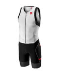 CASTELLI Kolesarski kombinezon - FREE SANREMO - črna/bela