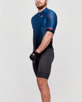 CASTELLI Kolesarski dres s kratkimi rokavi - AERO RACE 6.0 - modra