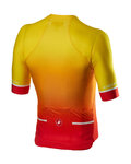CASTELLI Kolesarski dres kratek rokav in kratke hlače - AERO RACE - rumena/črna