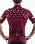 CASTELLI Kolesarski dres s kratkimi rokavi - AVANTI - bordo