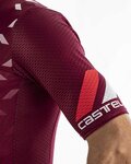 CASTELLI Kolesarski dres s kratkimi rokavi - AVANTI - bordo