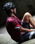 CASTELLI Kolesarski dres s kratkimi rokavi - AVANTI - bordo