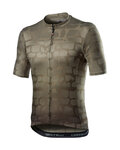 CASTELLI Kolesarski dres s kratkimi rokavi - PAVE' - rjava