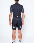 CASTELLI Kolesarski dres kratek rokav in kratke hlače - ENTRATA II - črna