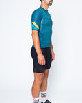CASTELLI Kolesarski dres kratek rokav in kratke hlače - AVANTI II - modra/črna