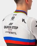 CASTELLI Kolesarski dres s kratkimi rokavi - QUICK-STEP 2022 COMPETIZIONE - mavrično/bela