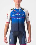CASTELLI Kolesarski dres s kratkimi rokavi - QUICK-STEP 2022 COMPETIZIONE - modra/bela