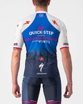 CASTELLI Kolesarski dres s kratkimi rokavi - QUICK-STEP 2022 COMPETIZIONE - modra/bela