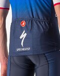 CASTELLI Kolesarski dres s kratkimi rokavi - QUICK-STEP 2022 COMPETIZIONE - modra/bela