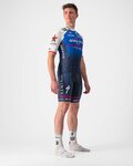CASTELLI Kolesarski dres s kratkimi rokavi - QUICK-STEP 2022 COMPETIZIONE - modra/bela
