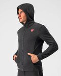 CASTELLI pulover - MILANO FZ FLEECE - črna