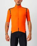 CASTELLI Kolesarski dres s kratkimi rokavi - GABBA ROS - oranžna/modra