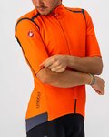 CASTELLI Kolesarski dres s kratkimi rokavi - GABBA ROS - oranžna/modra