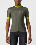 CASTELLI Kolesarski dres s kratkimi rokavi - GRADIENT LADY - zelena