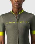 CASTELLI Kolesarski dres s kratkimi rokavi - GRADIENT LADY - zelena