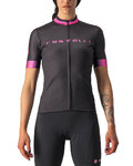 CASTELLI Kolesarski dres s kratkimi rokavi - GRADIENT LADY - antracit