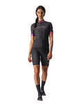 CASTELLI Kolesarski dres s kratkimi rokavi - GRADIENT LADY - antracit