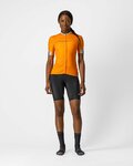 CASTELLI Kolesarski dres s kratkimi rokavi - GRADIENT LADY - oranžna