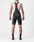 CASTELLI Kolesarske kratke hlače z naramnicami - COMPETIZIONE KIT - črna/srebrna