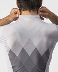 CASTELLI Kolesarski dres s kratkimi rokavi - A TUTTA - bela/siva