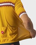 CASTELLI Kolesarski dres s kratkimi rokavi - GRIMPEUR - rumena