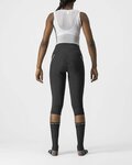 CASTELLI Kolesarske 3/4 hlače brez naramnic - VELOCISSIMA 3 LADY - črna/srebrna